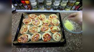 Pizzás Csiga - Pizza Swirls (fast and easy) Sütök Főzök