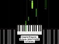 Imagine Dragons - Believer (EASY PIANO TUTORIAL) #shorts #believerpiano #pianotutorial