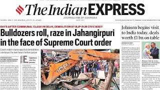 21st April 2022 | The Indian Express Newspaper Analysis | Current Affairs Today #UPSC Prelims 2022