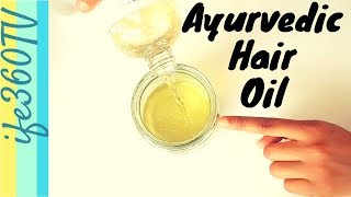 DIY | HOW TO Make Homemade AYURVEDIC HAIR OIL at Home with AMLA, Brahmi, Hibiscus, Shikakai