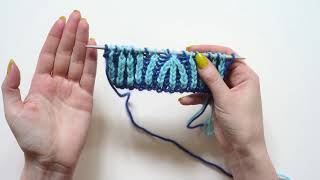 Brioche Knit Tips: Brioche 4Stitch Unwrapped Decrease (br4st Uw dec)