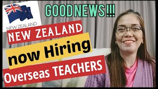 GOOD NEWS! New Zealand is hiring overseas TEACHERS! #newzealand #ldr #NZhiring #TeacherRacky
