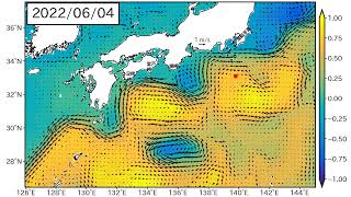 2022年7月7日までの黒潮「長期」予測