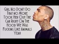 chris brown who s gonna nobody lyrics