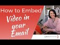 How to create a GIF for your videos and embed your video in an email