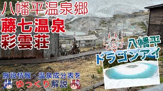 【藤七温泉 彩雲荘】《八幡平温泉》東北最高値標高の天然すぎる硫黄泉！　天然泥パックが大人気！　東北の名湯をゆっくり解説！ 施設情報や成分表など訪れる前に役立つ情報もり沢山で紹介！【東北名湯ちゃんねる】