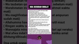 Doa sesudah sholat #shorts #islamicstatus #doa #sholat #dakwah