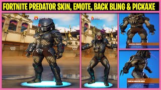 Unlocking Predator Skin, Hunter's Trophy, Yautja Wristblades & Bio Helmet Online Emote - Fortnite