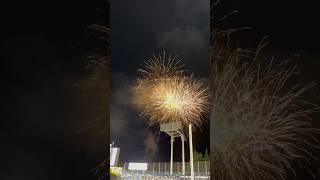 神宮球場の打ち上げ花火大会🎆　#神宮球場 #ヤクルトスワローズ #ヤクルトスワローズ #東京ヤクルトスワローズ #花火 #花火大会 #打ち上げ花火