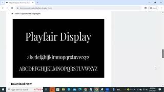 How to download and install Playfair Display Font Free Download #trending #viral