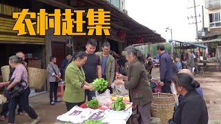 幺妈幺叔和思雨去大旺赶集，集市虽小五脏俱全【幺妈和幺叔】