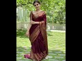 beautiful maroon kadwa weave silk saree alltime outfits