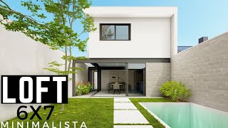 CASA LOFT 6X7 METROS MINIMALISTA