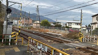 養老鉄道　美濃津屋駅構内踏切