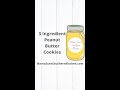 3 ingredient Peanut Butter Cookies | YouTube Shorts | Gluten-free dessert