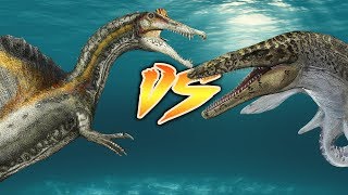 SPINOSAURUS VS MOSASAURUS [Who Would Win?]