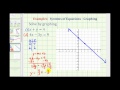 Ex 2:  Solve a System of Equations by Graphing