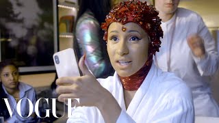 Cardi B Gets Dressed for the Met Gala | Vogue