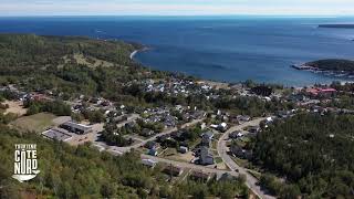 Survol du quai et de la baie de #Tadoussac