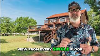 Lake View From Every Floor?! 🏡🔥 Lake Texoma Waterfront Cabin Tour