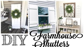 DIY EASY Farmhouse Shutters!