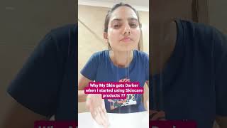 Skin gets darker after using skincare products ?? #shortvideo #skincareroutine #skincaretips #beauty