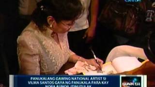 Panukalang gawing National artist si Vilma Santos gaya ng panukala para kay Nora Aunor, itinutulak