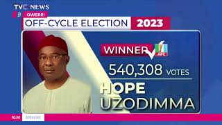BREAKING | INEC Declares Hope Uzodinma Winner Of 2023 Imo Governorship Election