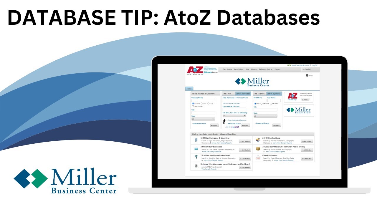 Obtaining E Mail Addresses Using Atoz Databases Youtube