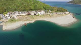 徳島県鳴門市　土佐泊浦 砂浜流出後