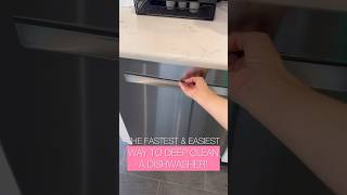 The fastest and easiest way to deep, clean a dishwasher without really doing much work 🤩