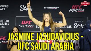 Jasmine Jasudavicius excited to welcome Mayra Bueno Silva back to flyweight | UFC Saudi Arabia