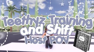 Teethyz Dentist Training \u0026 Shift | Host POV (Roblox)