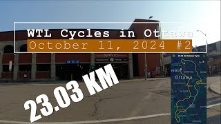 WTL Cycles 23 KM in Ottawa, October 11, 2024 #2 4K #ottawa #bike #cycling