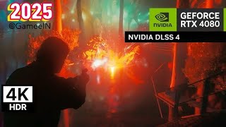 Alan Wake 2 | 4K NVIDIA DLSS 4 + 4080 Super Gameplay | Stunning Visuals \u0026 Performance! 4k