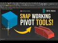 How to Enable and Use Snap Working Pivot Tools in 3ds Max #3dsmax #pivotpoints #tutorial