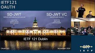 IETF 121: Web Authorization Protocol (OAUTH) 2024-11-07 09:30