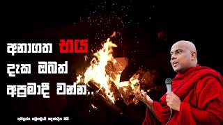 අනාගත භය දැක ඔබත් අප්‍රමාදී වන්න - අතිපූජ්‍ය ගලිගමුවේ ඤාණදීප හිමි