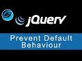 Prevent Default Behaviour - jQuery Ultimate Programming Bible