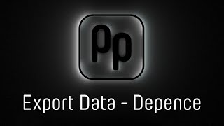 prepare app - Export Data from Depence