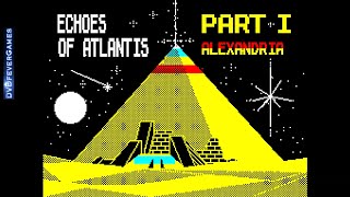 ECHOES OF ATLANTIS (2025) - 48K ZX Spectrum game! Longplay! - DVDfeverGames