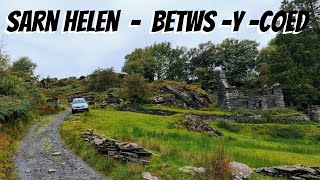 Sarn Helen Green Lane, Betws-y-Coed, Wales in a Dacia Duster - Very Tight Lane!!!