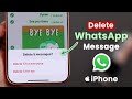How to Delete iPhone WhatsApp Messages Permanently [Both Sides]