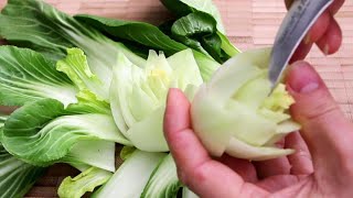 CARVING AND VEGETABLE CUTTING TRICKS - Pak Choi - Rose Flower