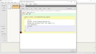 Java Programming BlueJ Environment Identify the Integer as Positive or Negative