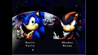 MUGEN SONIC AND TAILS VS SHADOW AND ROUGE [FIGHT MH]