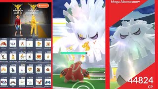 Fire All Stars!! 22 unique Mega Abomasnow duo (no weather boost)