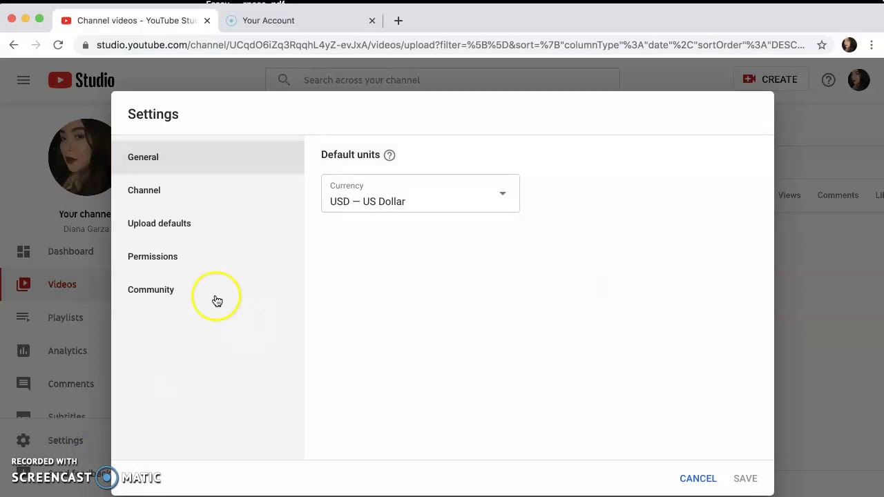 Public Channel Youtube