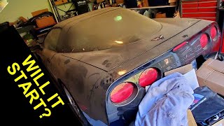 "Barn Find" Corvette C5 non-running and has been sitting. See what we found!! Will it Start??? Pt1