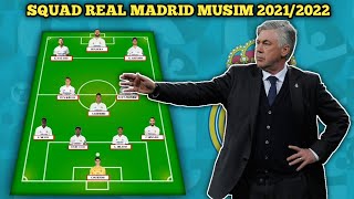 Squad Real Madrid Musim 2021/2022 | line up Real Madrid Musim 2021/2022
